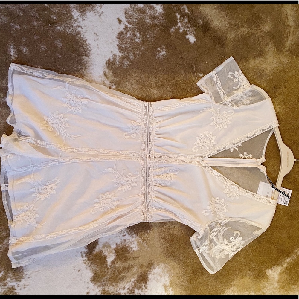Zara lace romper NWT